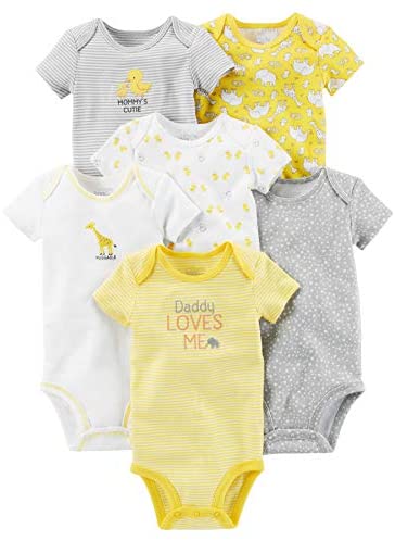 Simple Joys by Carter's Baby 6-Pack Short-Sleeve Bodysuit