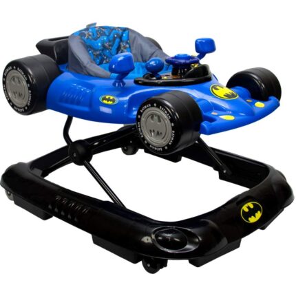 KidsEmbrace Batman Baby Activity Walker, DC Comics Car, Music and Lights, Blue